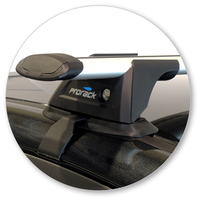 Yakima Black 2 Bar Roof Rack - Ford Fiesta  5dr Hatch 1/13 - 1/17 (S16Y &amp; K429)