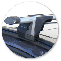 Prorack Black 2 Bar Aero Through Bar kit to suit BMW 3 Series 5dr Wagon (2012 - 2/2019)