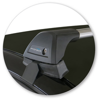 Prorack Silver 2 Bar Aero Flush Bar kit to suit Volvo S60 4dr Sedan (2010 - 7/2019)