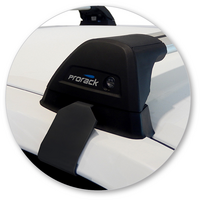 Prorack Silver 2 Bar Aero Flush Bar kit to suit Toyota Corolla 4dr Sedan (2014 - 2019)