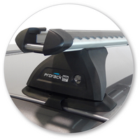 Prorack Silver 2 Bar Heavy Duty Through Bar kit to suit Mazda BT-50 Freestyle Cab 4dr Ute (11/2006 - 10/2011)