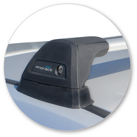 Prorack Silver 2 Bar Aero Flush Bar kit to suit Ford Focus 3dr Hatch (2008 - 2011)