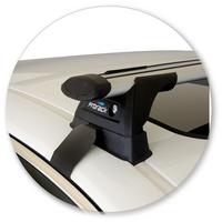 Prorack Black 2 Bar Aero Through Bar kit to suit Lexus ES 4dr Sedan (2012 - 2018)