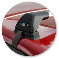 Prorack Silver 2 Bar Aero Flush Bar kit to suit Jeep Cherokee Sport 5dr SUV (2014 - 2022)