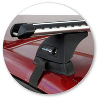 Prorack Silver 2 Bar Heavy Duty Through Bar kit to suit Jeep Cherokee Sport 5dr SUV (2014 - 2022)