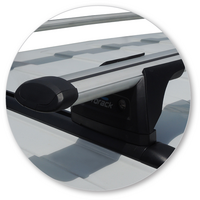 Prorack Black 2 Bar Aero Through Bar kit to suit Jeep Wrangler JK 3dr SUV (2007 - 4/2019)