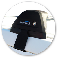 Prorack Silver 2 Bar Aero Flush Bar kit to suit SsangYong Actyon Sport 4dr Ute (2012 - 2017)