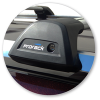 Prorack Silver 2 Bar Aero Flush Bar kit to suit Toyota Highlander 5dr SUV (2007 - 2013)