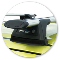 Prorack Black 2 Bar Aero Through Bar kit to suit Suzuki Swift 5dr Hatch (2/2011 - 2017)