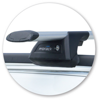 Prorack Silver 2 Bar Aero Through Bar kit to suit Dodge Journey 5dr SUV (2008 - 2017)