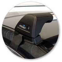 Prorack Silver 2 Bar Aero Flush Bar kit to suit Nissan Altima 4dr Sedan (2013 - Current)