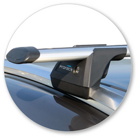 Prorack Silver 2 Bar Aero Through Bar kit to suit Porsche Macan 5dr SUV (2014 - Current)