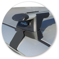 Prorack Black 2 Bar Aero Through Bar kit to suit Kia Cerato 5dr Hatch (2013 - 2018)