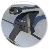 Prorack Silver 2 Bar Heavy Duty Through Bar kit to suit Kia Cerato 5dr Hatch (2013 - 2018)