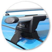 Prorack Black 2 Bar Aero Through Bar kit to suit Honda Fit 5dr Hatch (2015 - 2020)