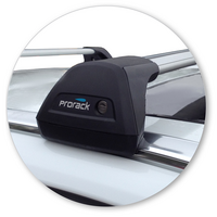 Prorack Black 2 Bar Aero Flush Bar kit to suit Volvo V60 5dr Wagon (2010 - 9/2019)