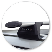 Prorack Black 2 Bar Aero Through Bar kit to suit Volvo V60 5dr Wagon (2010 - 9/2019)