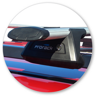 Prorack Black 2 Bar Aero Through Bar kit to suit Mitsubishi Pajero SWB 3dr SUV (2006 - Current)