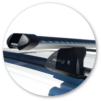 Prorack Silver 2 Bar Heavy Duty Through Bar kit to suit Volkswagen Caddy Mobility 5dr MPV (2010 - 2020)