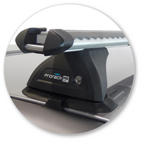 Prorack Black 2 Bar Heavy Duty Through Bar kit to suit Ford Ranger Super Cab 4dr Ute (2006 - 2011)