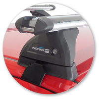 Prorack Silver 2 Bar Heavy Duty Through Bar kit to suit Toyota Yaris 5dr Hatch (2014 - 2017)