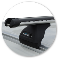 Prorack Silver 2 Bar Heavy Duty Through Bar kit to suit BMW X5 F15 5dr SUV (2013 - 2018)