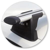 Prorack Silver 2 Bar Aero Through Bar kit to suit BMW 1 Series F20 5dr Hatch (9/2011 - 7/2019)