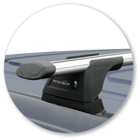 Prorack Silver 2 Bar Aero Through Bar kit to suit Mercedes-Benz Vito 4dr Van (8/2015 - Current)