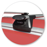 Prorack Black 2 Bar Aero Through Bar kit to suit Kia Soul Steel Roof 5dr SUV (2014 - 2019)