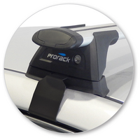 Prorack Silver 2 Bar Aero Through Bar kit to suit Hyundai Sonata 4dr Sedan (2015 - 2019)