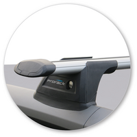 Prorack Black 2 Bar Aero Through Bar kit to suit Citroen C4 Grand Picasso 5dr MPV (2014 - 2017)