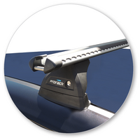 Prorack Black 2 Bar Heavy Duty Through Bar kit to suit Kia Pro Ceed GT 3dr Hatch (2014 - Current)