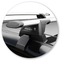 Prorack Black 2 Bar Aero Through Bar kit to suit Subaru Legacy 4dr Sedan (2014 - 2020)