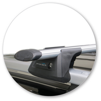 Prorack Silver 2 Bar Aero Through Bar kit to suit Jeep Renegade 5dr SUV (2015 - Current)