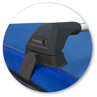 Prorack Silver 2 Bar Aero Flush Bar kit to suit Skoda Fabia 5dr Hatch (2015 - 2020)