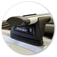 Prorack Silver 2 Bar Aero Through Bar kit to suit Honda HR-V 5dr SUV (2015 - 5/2022)