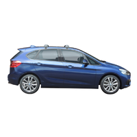 Yakima Black 2 Bar Roof Rack - BMW 2 Series Active Tourer 5dr MPV 1/14 - On (S6Y &amp; K890)