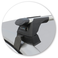 Prorack Silver 2 Bar Aero Through Bar kit to suit Volkswagen Passat B8 4dr Sedan (10/2015 - Current)