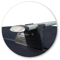 Prorack Silver 2 Bar Aero Through Bar kit to suit Mazda CX-3 5dr SUV (2015 - Current)