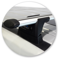 Prorack Silver 3 Bar Aero Through Bar kit to suit Nissan Patrol Y62 5dr SUV (2012 - 11/2019)