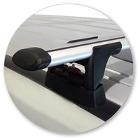 Yakima Black 2 Bar Roof Rack - Nissan Patrol Y62 5dr SUV 1/12 - On (S18YB &amp; K761)