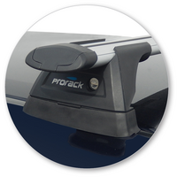 Prorack Black 2 Bar Aero Through Bar kit to suit Subaru Legacy 5dr Wagon (2013 - Current)