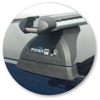 Prorack Black 2 Bar Heavy Duty Through Bar kit to suit Subaru Legacy 5dr Wagon (2013 - Current)