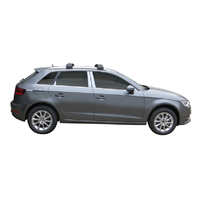 Yakima Silver 2 Bar Roof Rack - Audi A3/S3/RS3 Sportback 5dr Hatch 1/13 - 1/16 (S26Y &amp; K772)