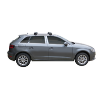 Yakima Black 2 Bar Roof Rack - Audi A3/S3/RS3 Sportback 5dr Hatch 1/13 - 1/16 (S17Y &amp; K772)