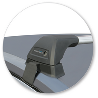 Prorack Silver 2 Bar Aero Flush Bar kit to suit Ford Mondeo 5dr Hatch (2015 - Current)