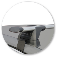 Prorack Silver 2 Bar Aero Through Bar kit to suit Ford Mondeo 5dr Hatch (2015 - Current)