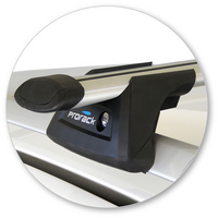 Prorack Black 2 Bar Aero Through Bar kit to suit Lexus RX 5dr SUV (2009 - 2016)