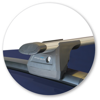 Prorack Black 2 Bar Aero Through Bar kit to suit Fiat 500X 5dr SUV (2016 - Current)