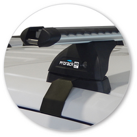 Prorack Silver 2 Bar Heavy Duty Through Bar kit to suit Nissan Navara NP300 (D23) Dual Cab 4dr Ute (2015 - Current)